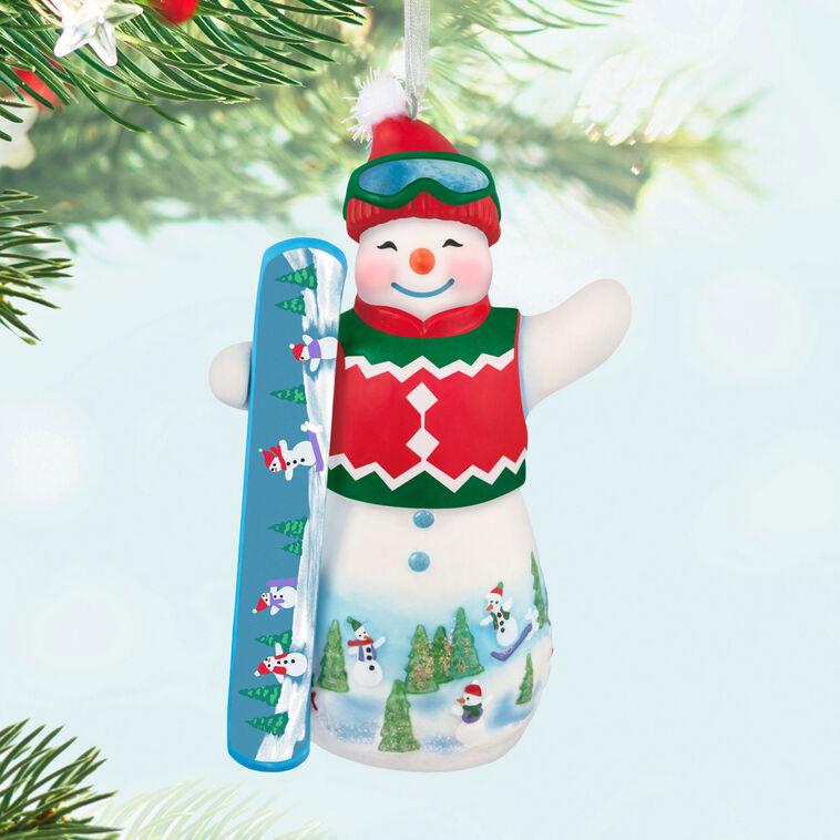 Hallmark Snowtop Lodge Ollie U. Halfpipe Porcelain Ornament