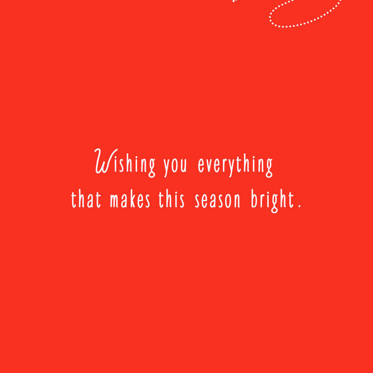 Hallmark Snowy Tree With Ornaments And Cardinals Christmas Card