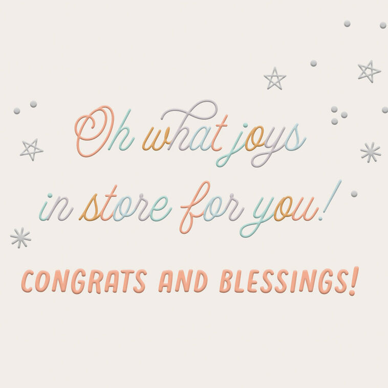 Hallmark Snuggles And Hugs Religious Baby Shower Card