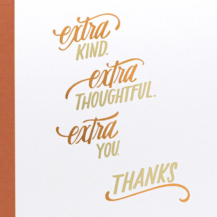 Hallmark So Extra Kind And Thoughtful Thank You Card