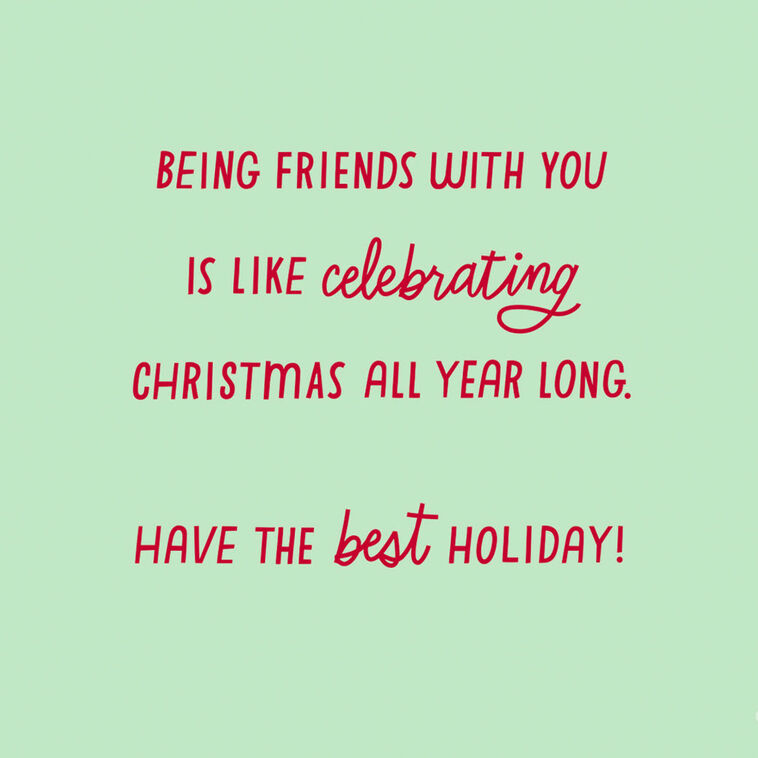 Hallmark So Glad For A Friend Like You Christmas Card
