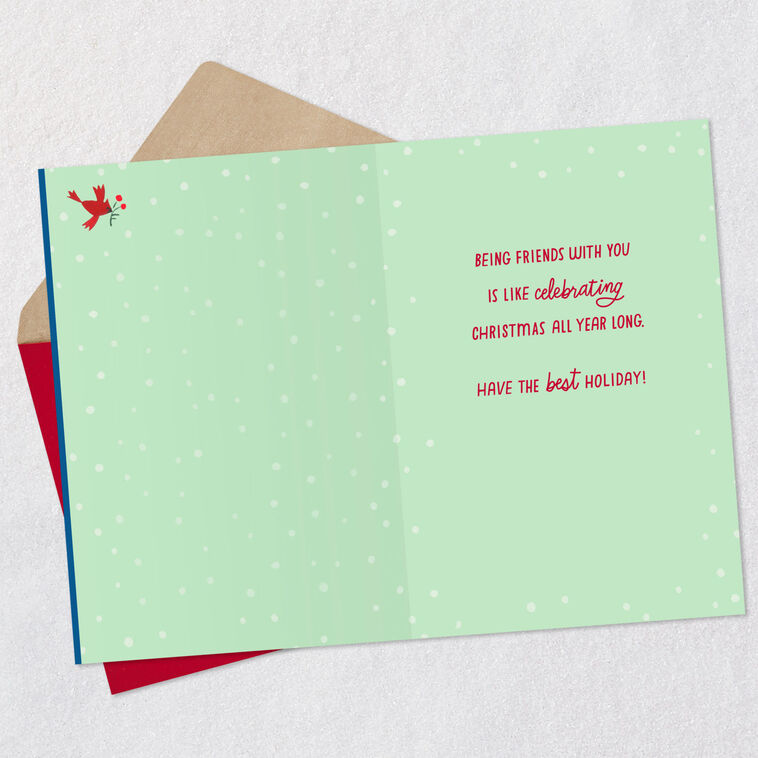 Hallmark So Glad For A Friend Like You Christmas Card
