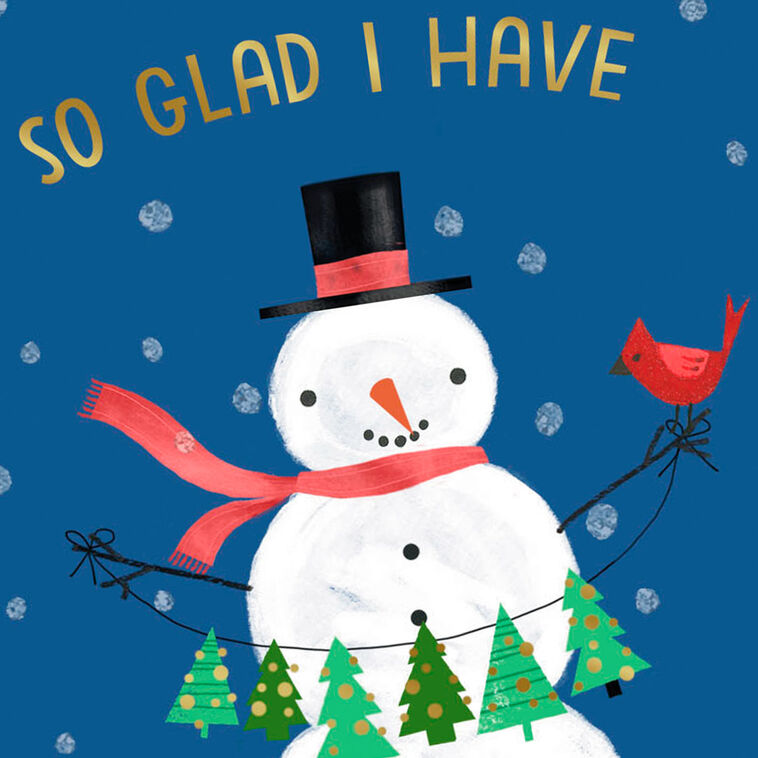 Hallmark So Glad For A Friend Like You Christmas Card