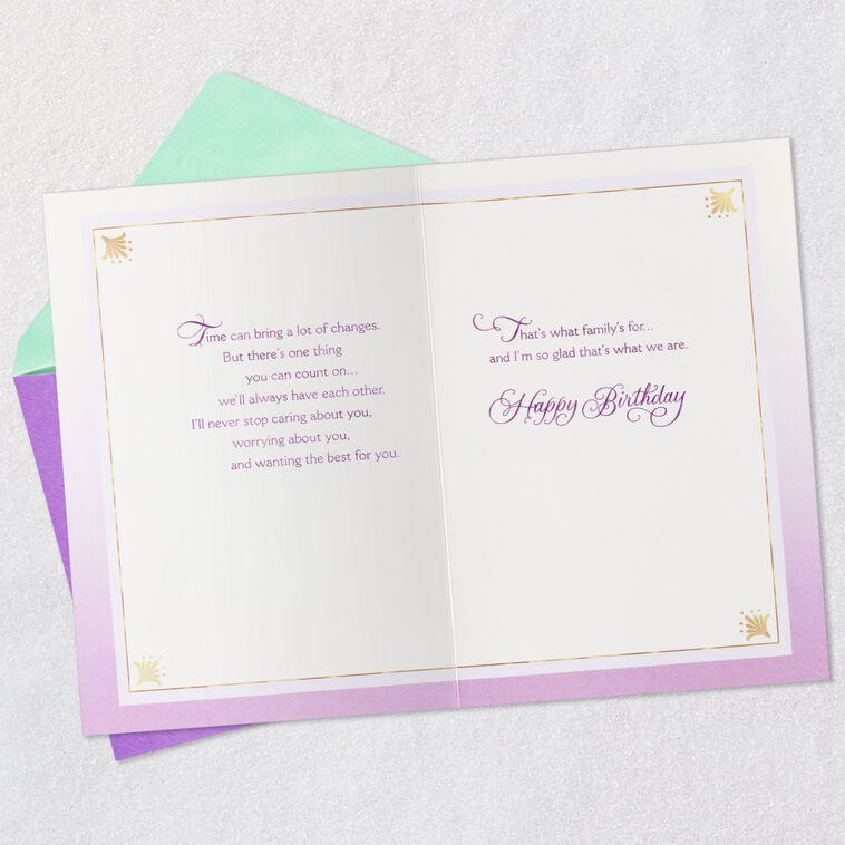 Hallmark So Glad We're Family Birthday Card For Sister