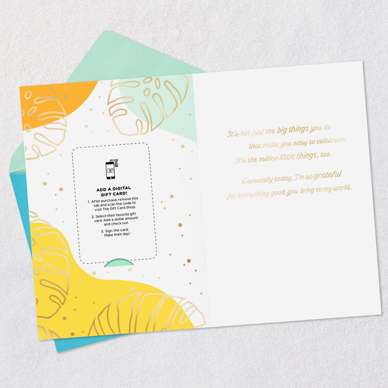 Hallmark So Glad You're In My Life Gift Card Greeting Card
