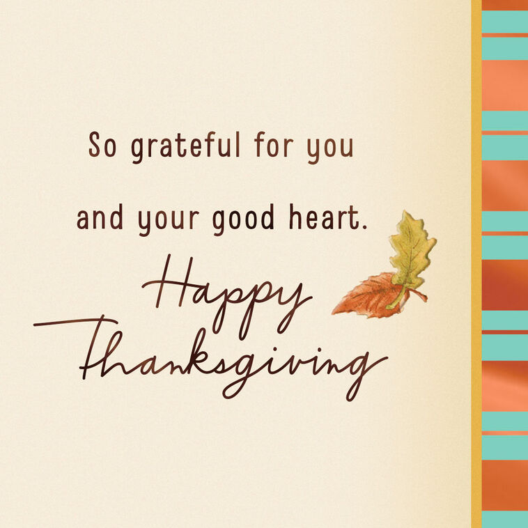 Hallmark So Grateful For People Like You Thanksgiving Card
