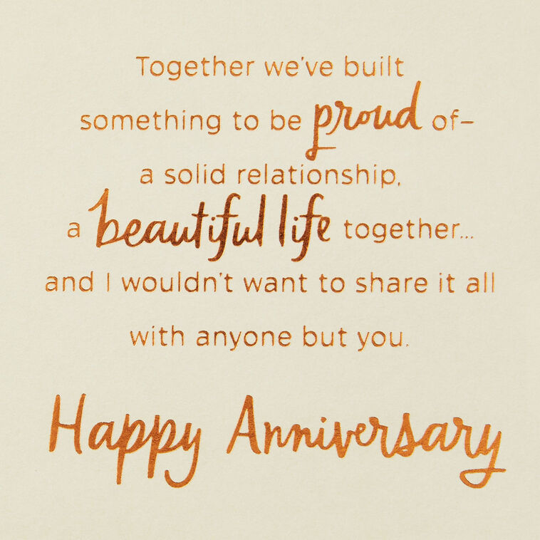 Hallmark So Grateful For You 25th Anniversary Card For Wife