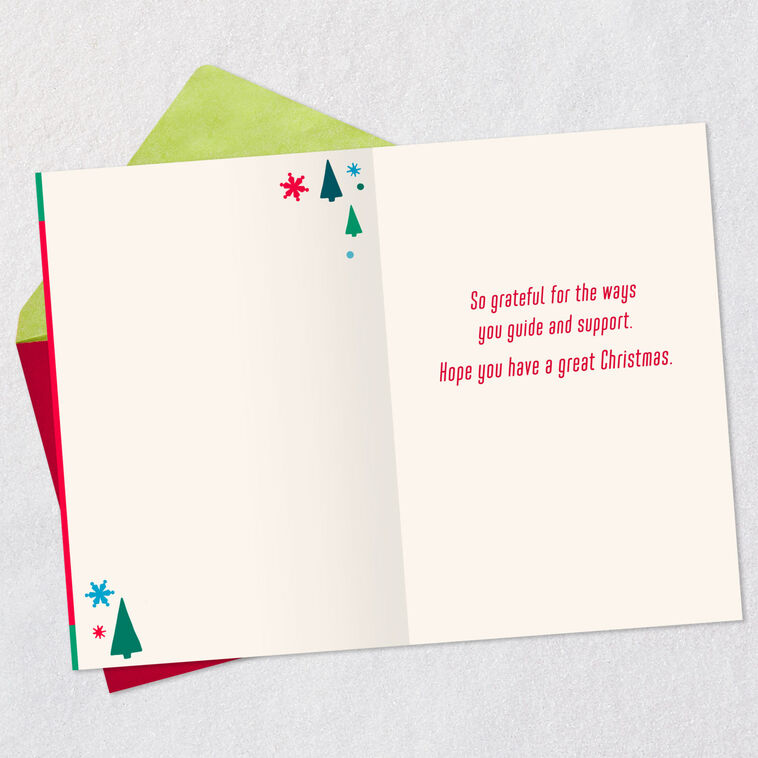 Hallmark So Grateful For You Christmas Thank-You Card For Coach