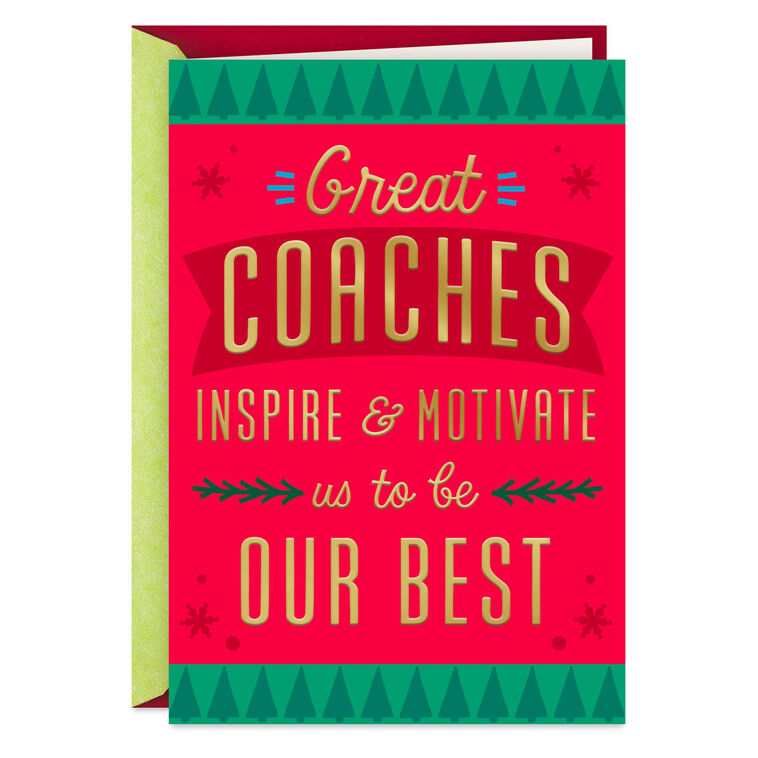 hallmark So Grateful for You Christmas Thank-You Card for Coach