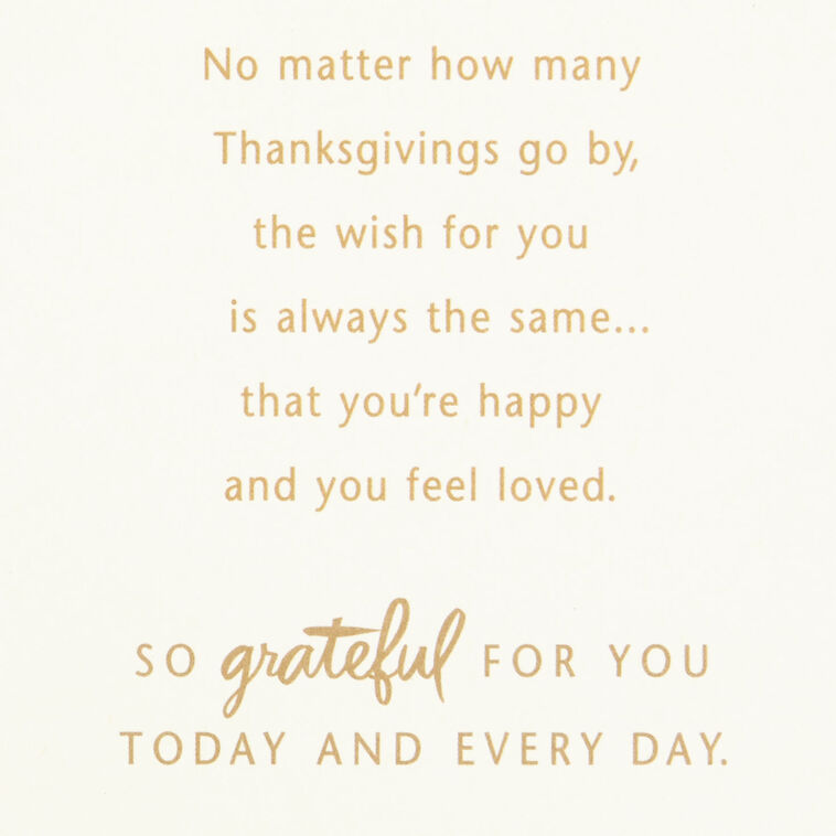 Hallmark So Grateful For You Thanksgiving Card For Son