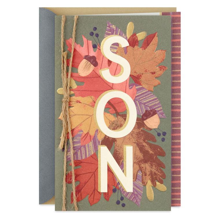 hallmark So Grateful for You Thanksgiving Card for Son