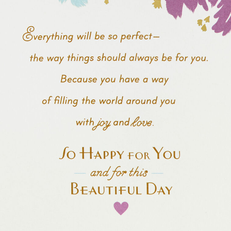 Hallmark So Happy For You Wedding Card For Daughter