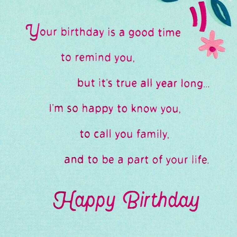 Hallmark So Happy To Know You Birthday Card For Stepdaughter