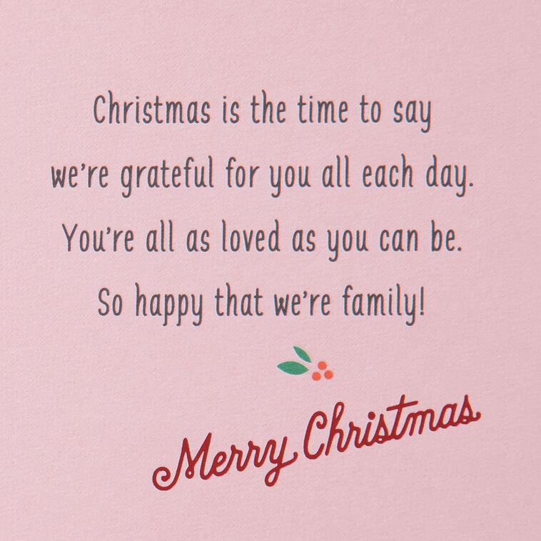 Hallmark So Happy We're Family Christmas Card For Niece And Family
