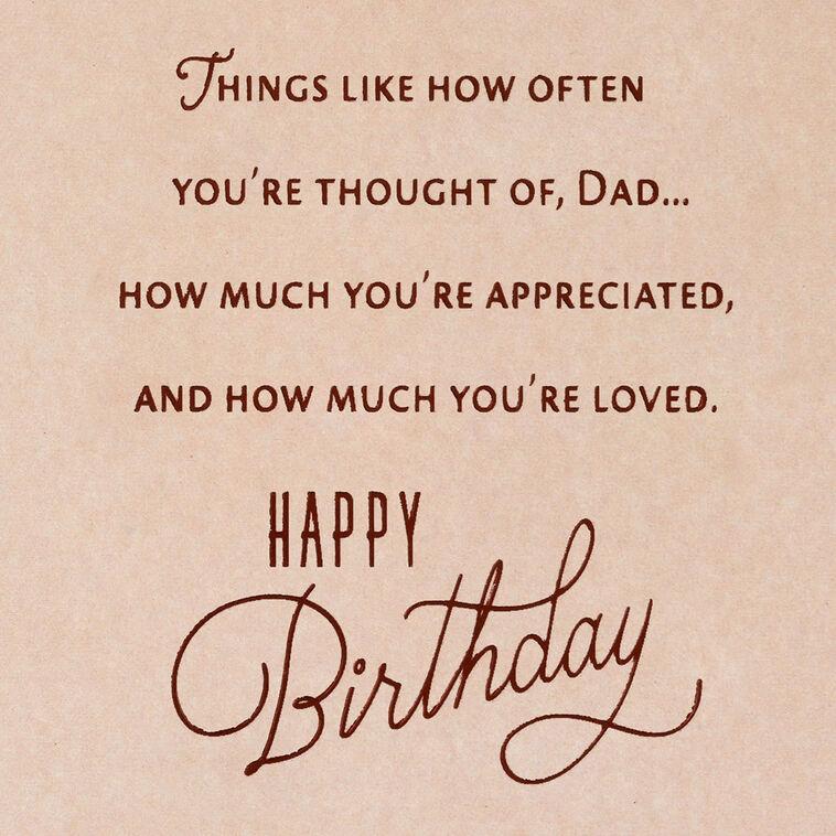 Hallmark So Loved And Appreciated Birthday Card For Dad