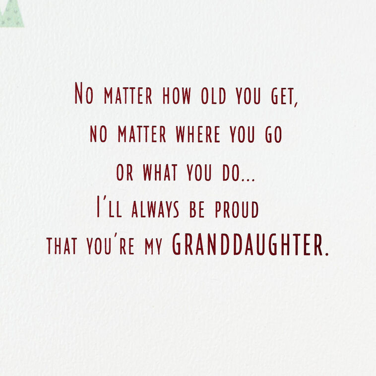 Hallmark So Loved So Proud Christmas Card For Granddaughter