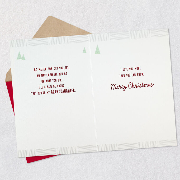 Hallmark So Loved So Proud Christmas Card For Granddaughter