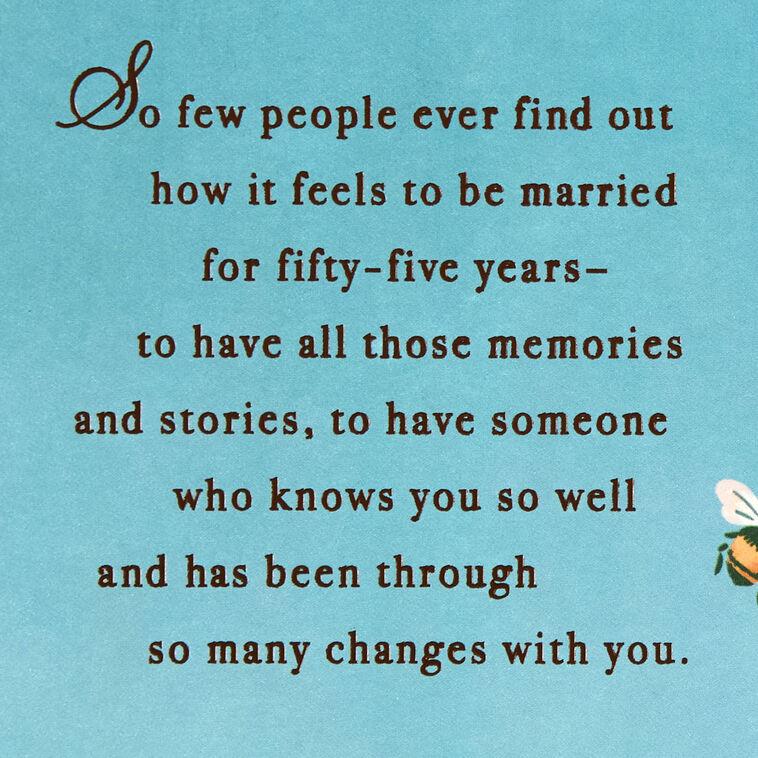 Hallmark So Lucky And Grateful 55th Anniversary Card For Husband Or Wife