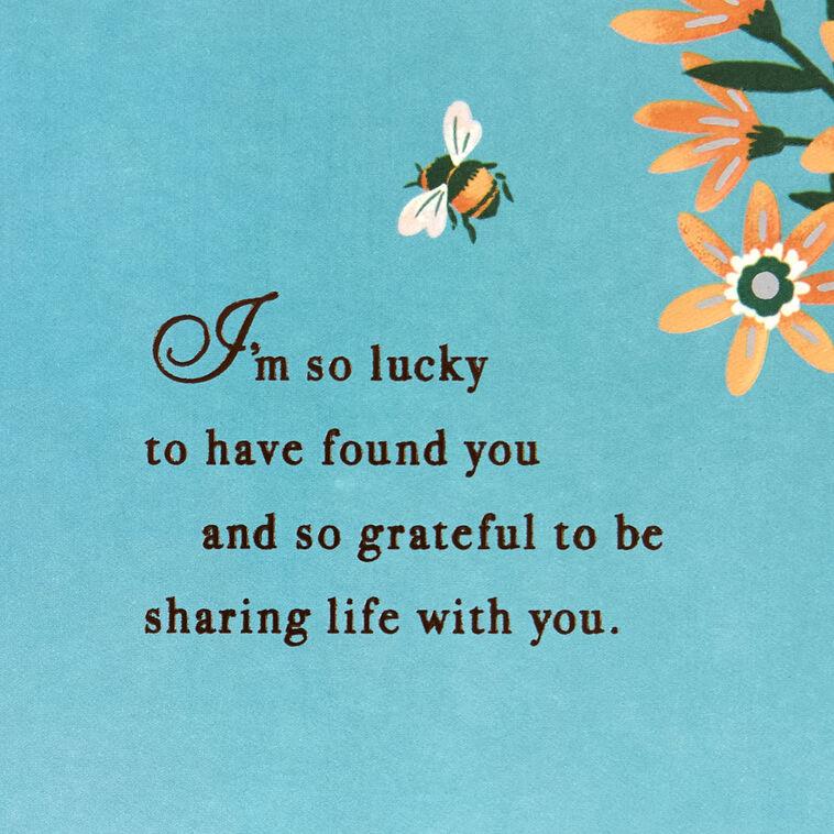 Hallmark So Lucky And Grateful 55th Anniversary Card For Husband Or Wife