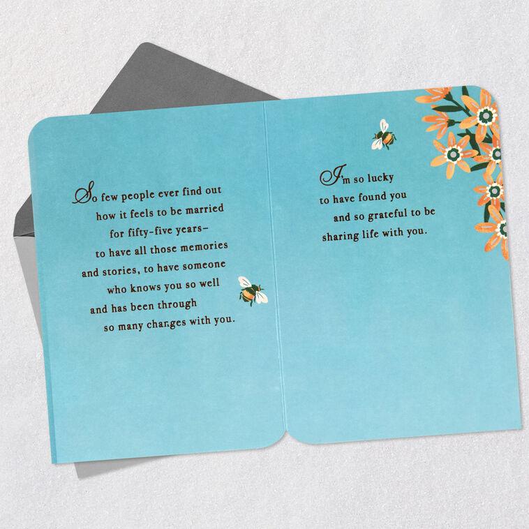Hallmark So Lucky And Grateful 55th Anniversary Card For Husband Or Wife