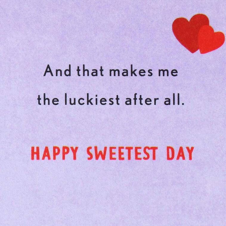 Hallmark So Lucky To Have You Romantic Sweetest Day Card