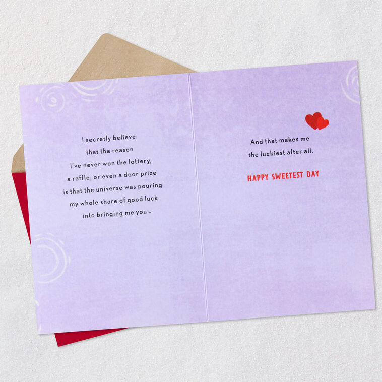 Hallmark So Lucky To Have You Romantic Sweetest Day Card
