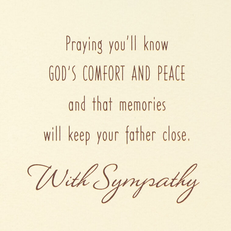 Hallmark So Many Memories Shared Sympathy Card For Loss Of Father