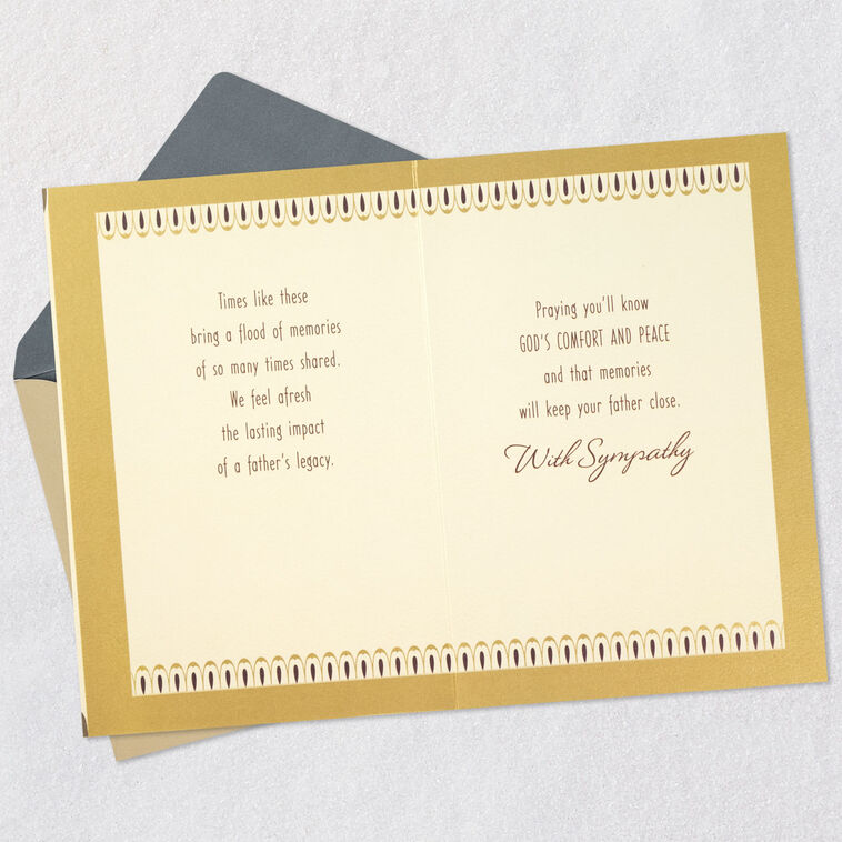 Hallmark So Many Memories Shared Sympathy Card For Loss Of Father