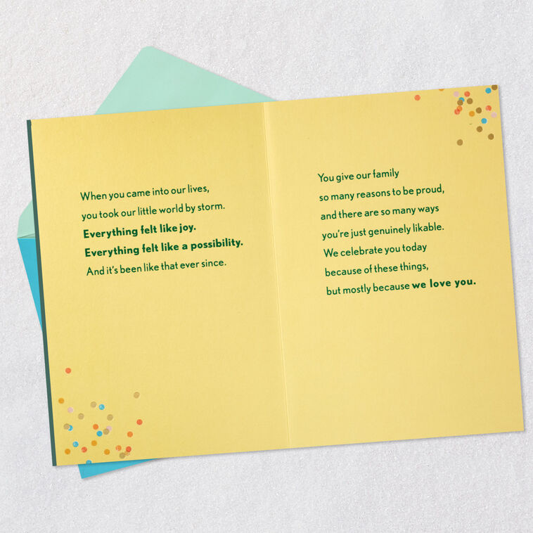 Hallmark So Many Reasons We Love You Birthday Card For Son From Both
