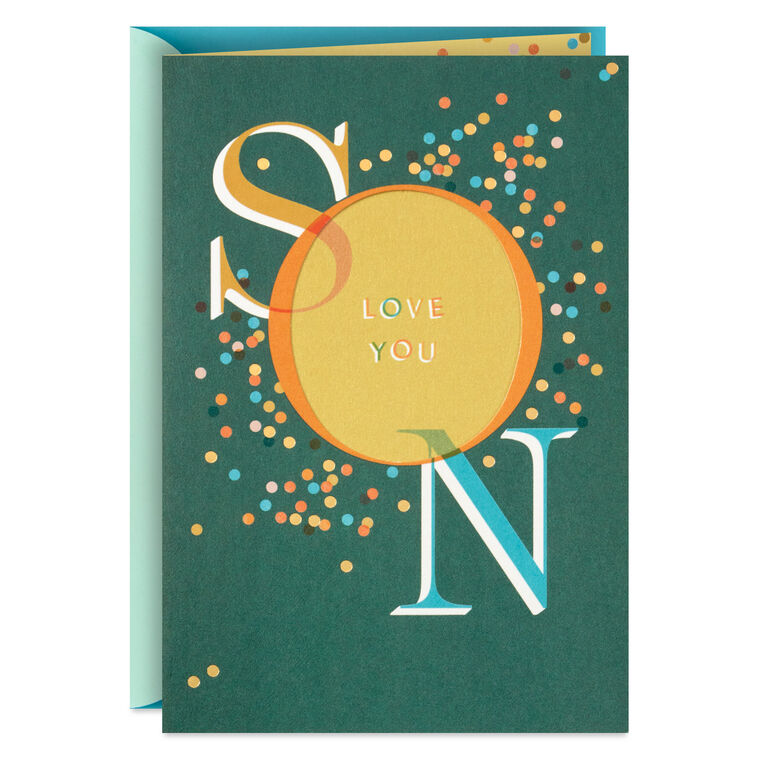 hallmark So Many Reasons We Love You Birthday Card for Son from Both