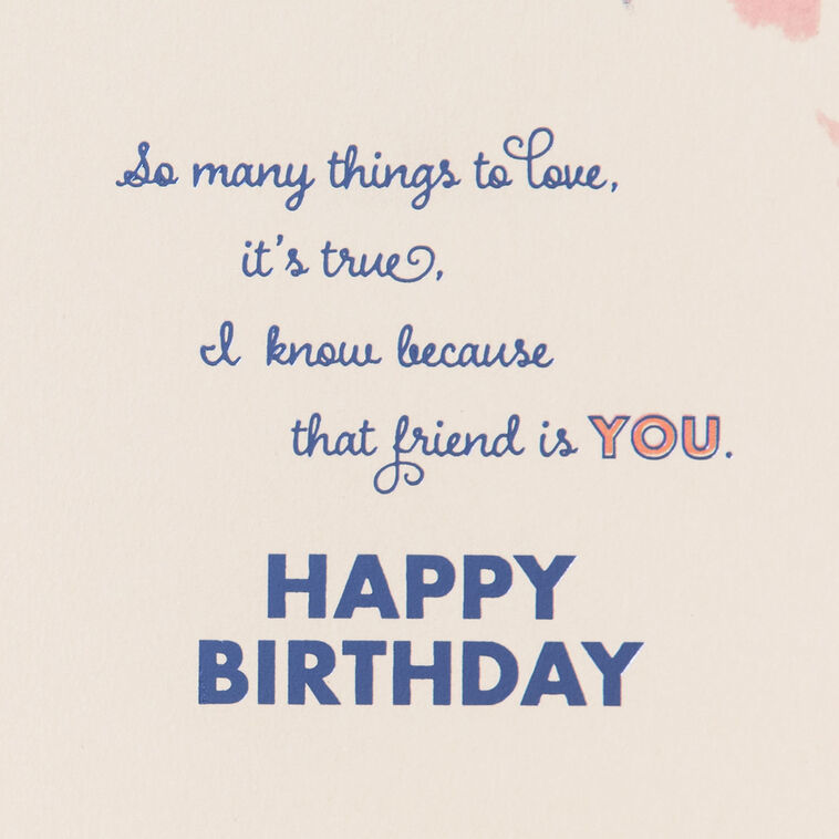 Hallmark So Many Things To Love About You Birthday Card For Friend