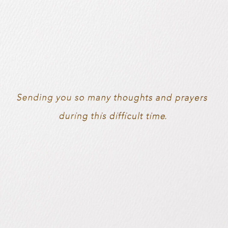 Hallmark So Many Thoughts And Prayers Sympathy Card