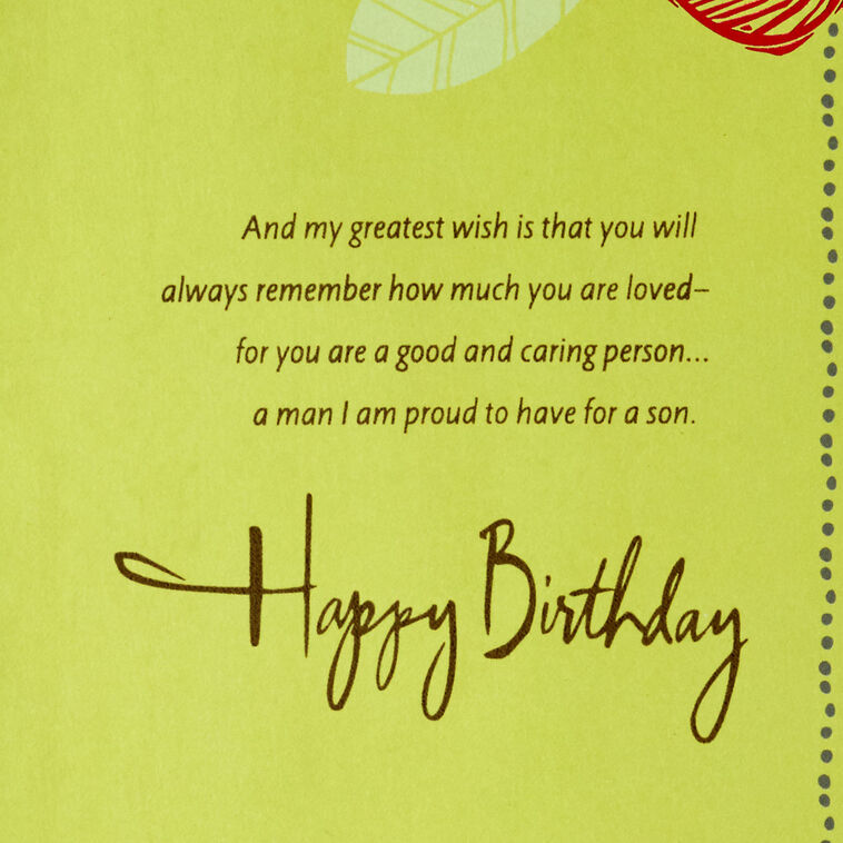 Hallmark So Many Wishes For You In My Heart Birthday Card For Son