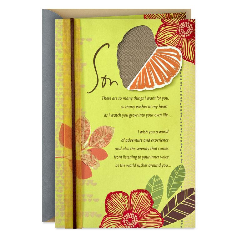 hallmark So Many Wishes for You in My Heart Birthday Card for Son