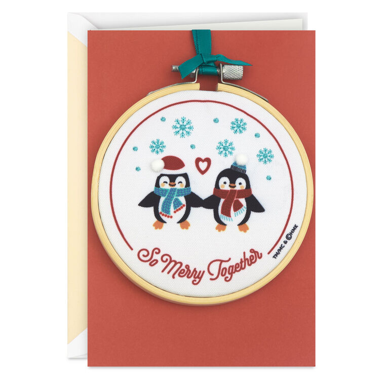 hallmark So Merry Together Romantic Christmas Card With Ornament