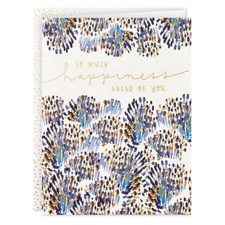 hallmark So Much Happiness Ahead of You Wedding Card