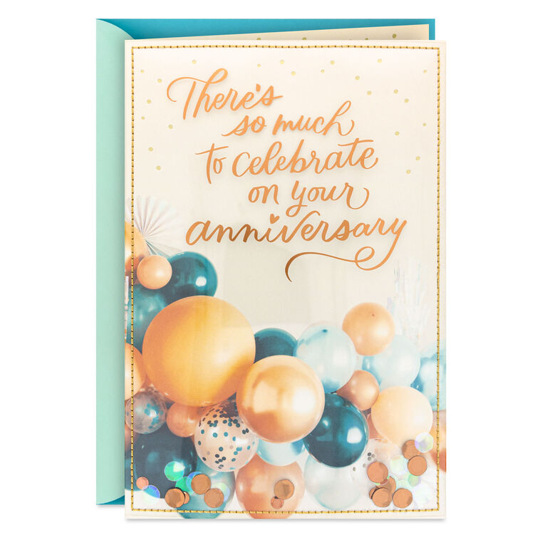 hallmark So Much to Celebrate Anniversary Card for Couple