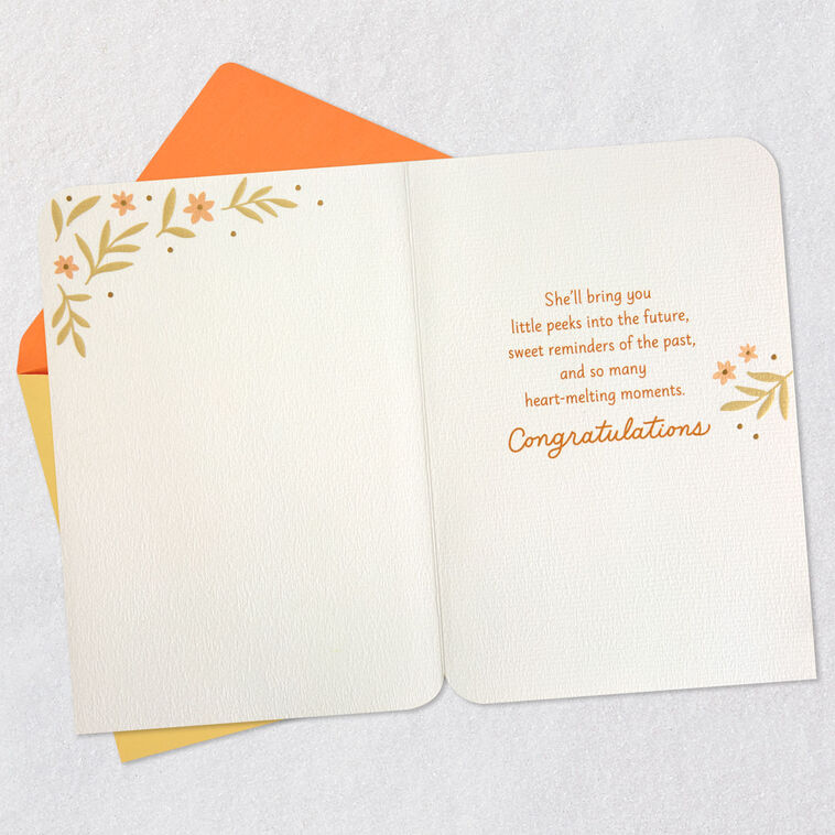 Hallmark So Much To Look Forward To New Baby Girl Card For Grandparents