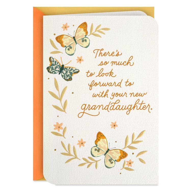 hallmark So Much To Look Forward To New Baby Girl Card for Grandparents