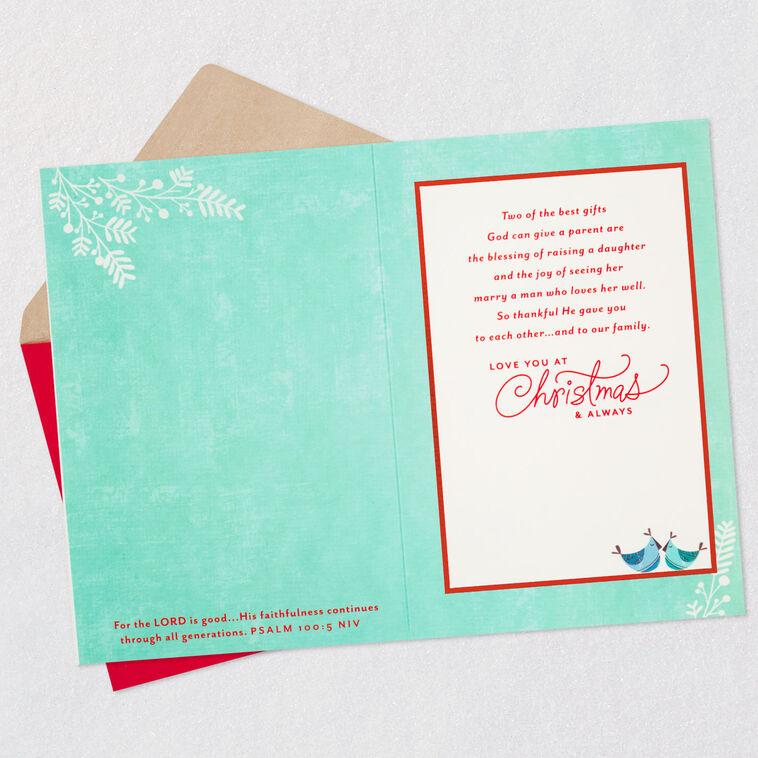 Hallmark So Thankful Religious Christmas Card For Daughter And Son-in-Law