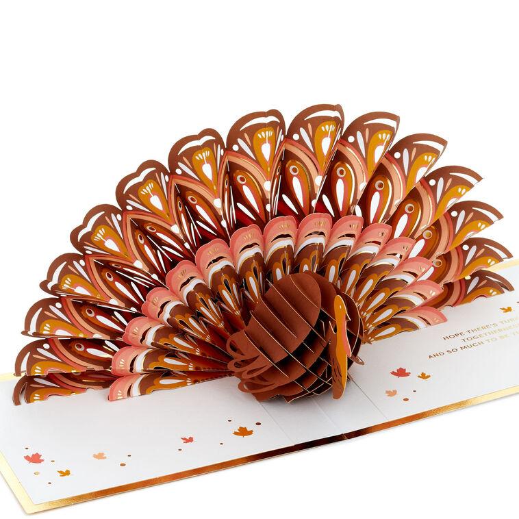 hallmark So Thankful Turkey Pop-Up Thanksgiving Card
