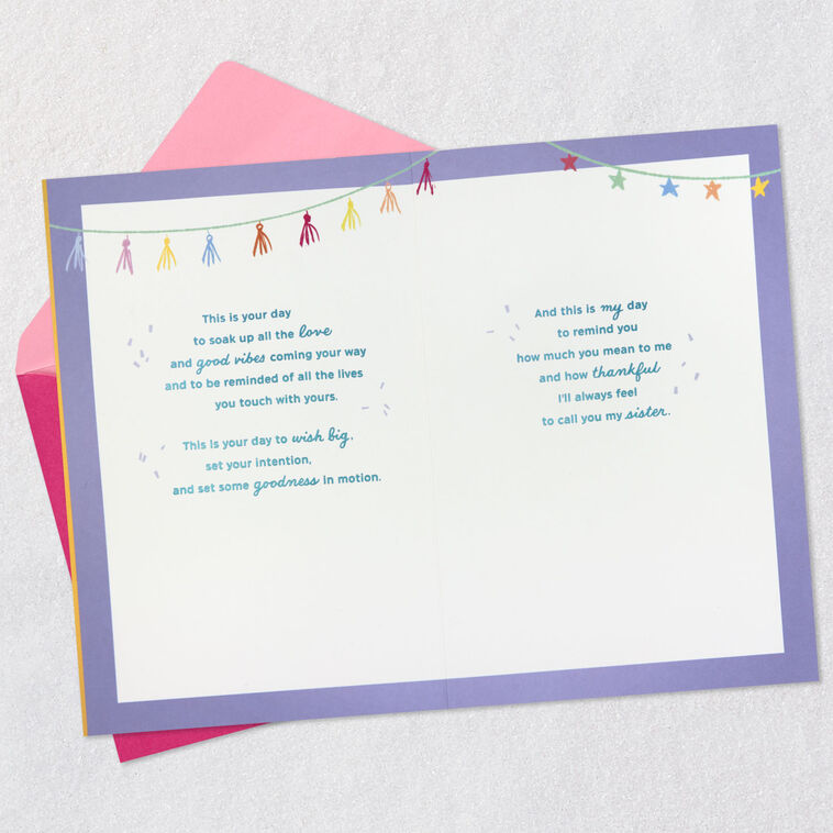 Hallmark Soak Up The Good Vibes Birthday Card For Sister