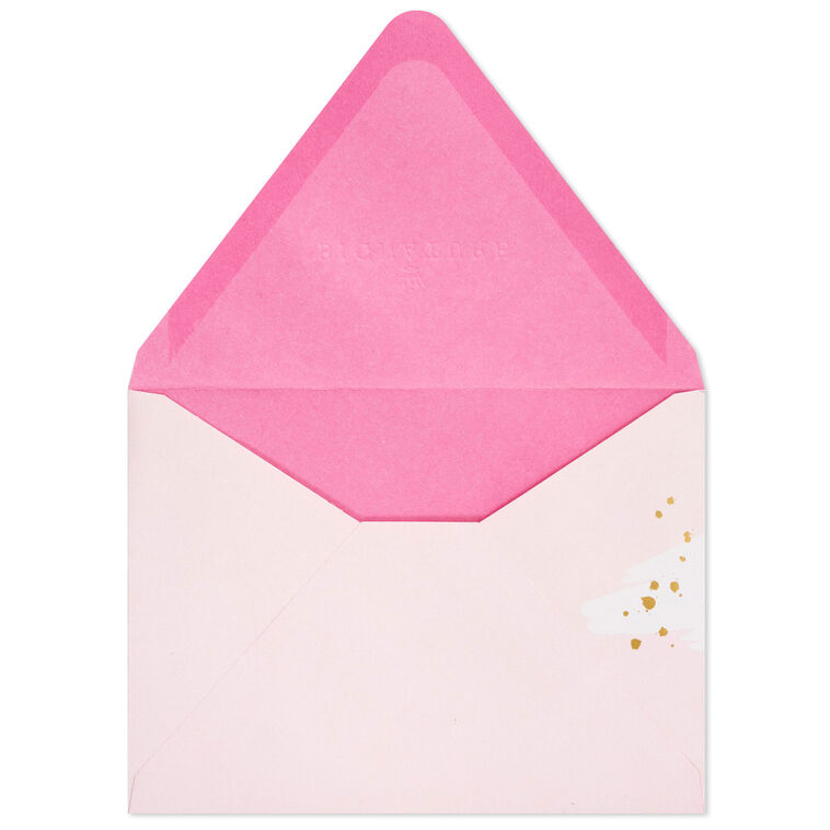 Hallmark Soft Pink Brushstroke Designed Envelopes Pack Of 10