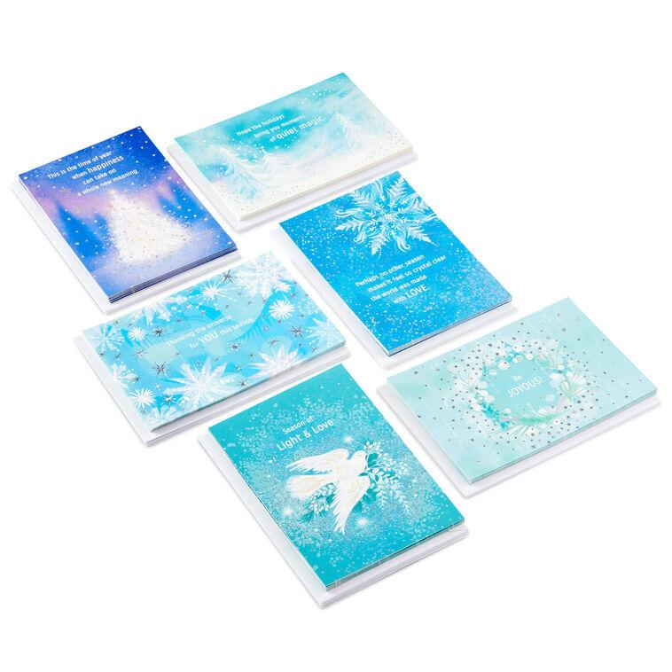 hallmark Soft Sparkles Boxed Holiday Cards Assortment Pack of 36
