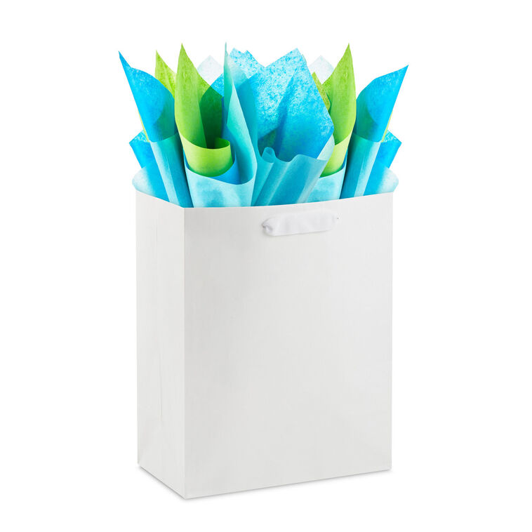 Hallmark Solid Blue/Citrus Green/Aqua 3-Pack Assortment Tissue Paper 12 Sheets