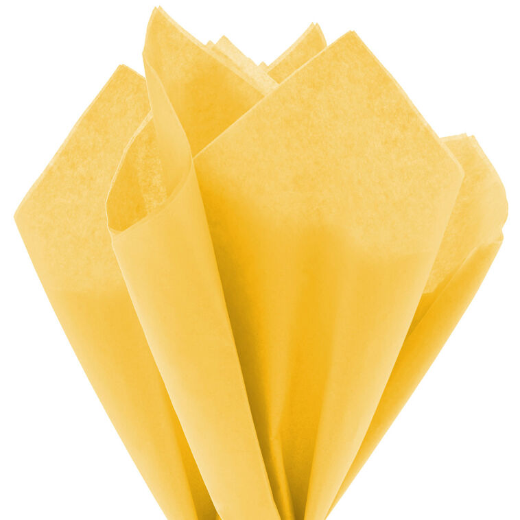 Hallmark Solid Buttercup Yellow Tissue Paper 8 Sheets