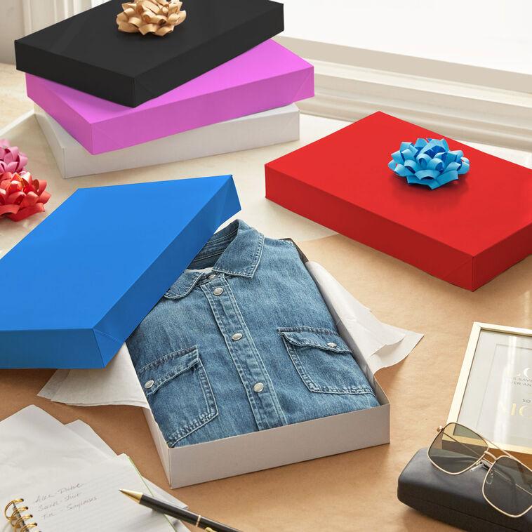 Hallmark Solid Colors 8-Pack Medium Gift Boxes Assortment