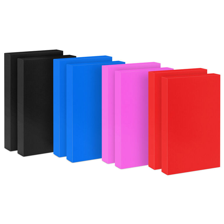 hallmark Solid Colors 8-Pack Medium Gift Boxes Assortment