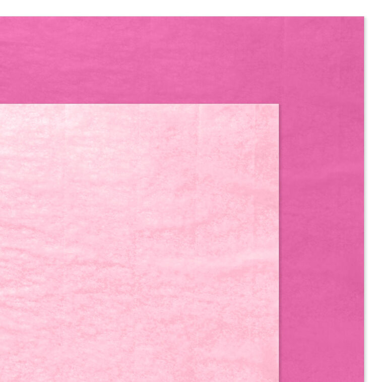 Hallmark Solid Hot Pink/Medium Pink 2-Pack Tissue Paper 6 Sheets