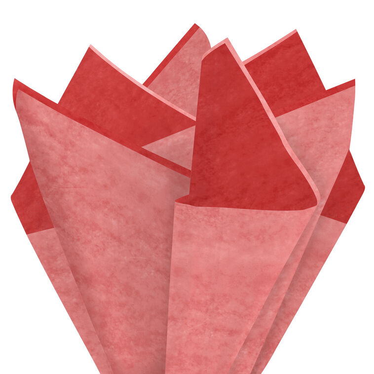 Hallmark Solid Red-Orange/Coral/Pink 3-Pack Assortment Tissue Paper 12 Sheets